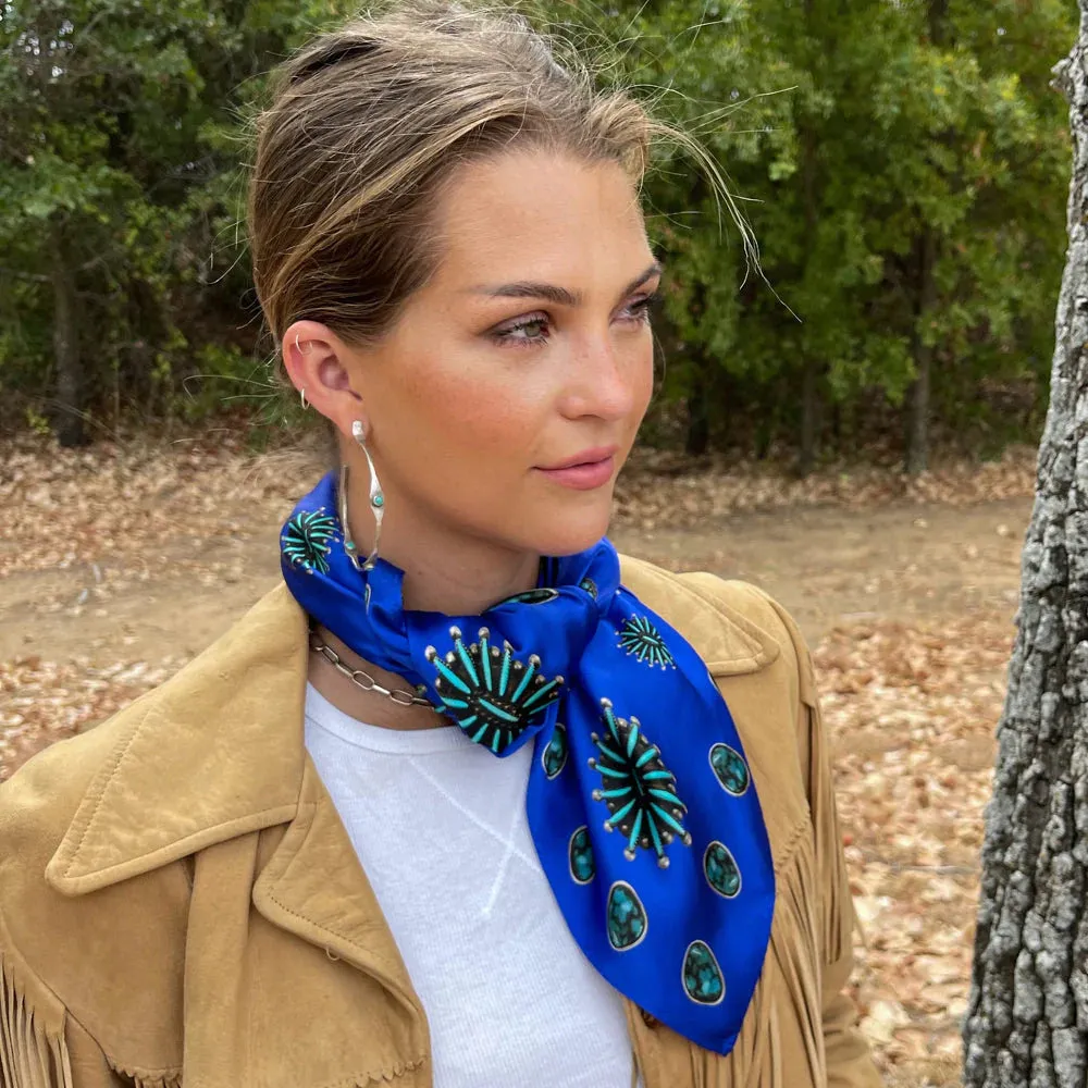 The "Gallup" Scarf- Bright Blue