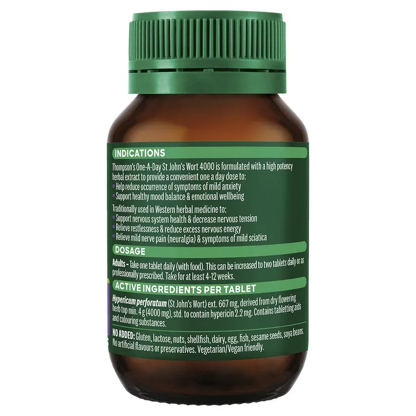 Thompsons One-A-Day St Johns Wort 4000mg