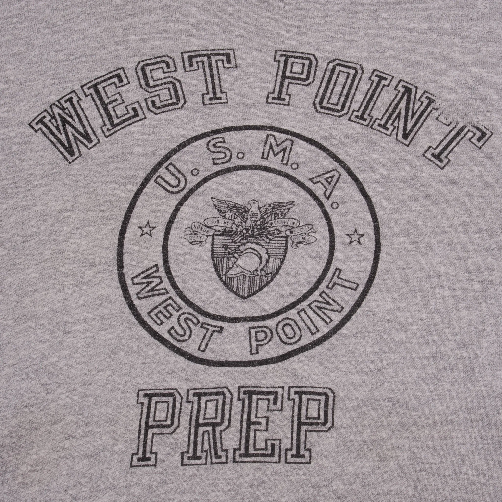 VINTAGE USMA WEST POINT PREP CHAMPION TEE SHIRT 1980S SIZE MEDIUM MADE IN USA