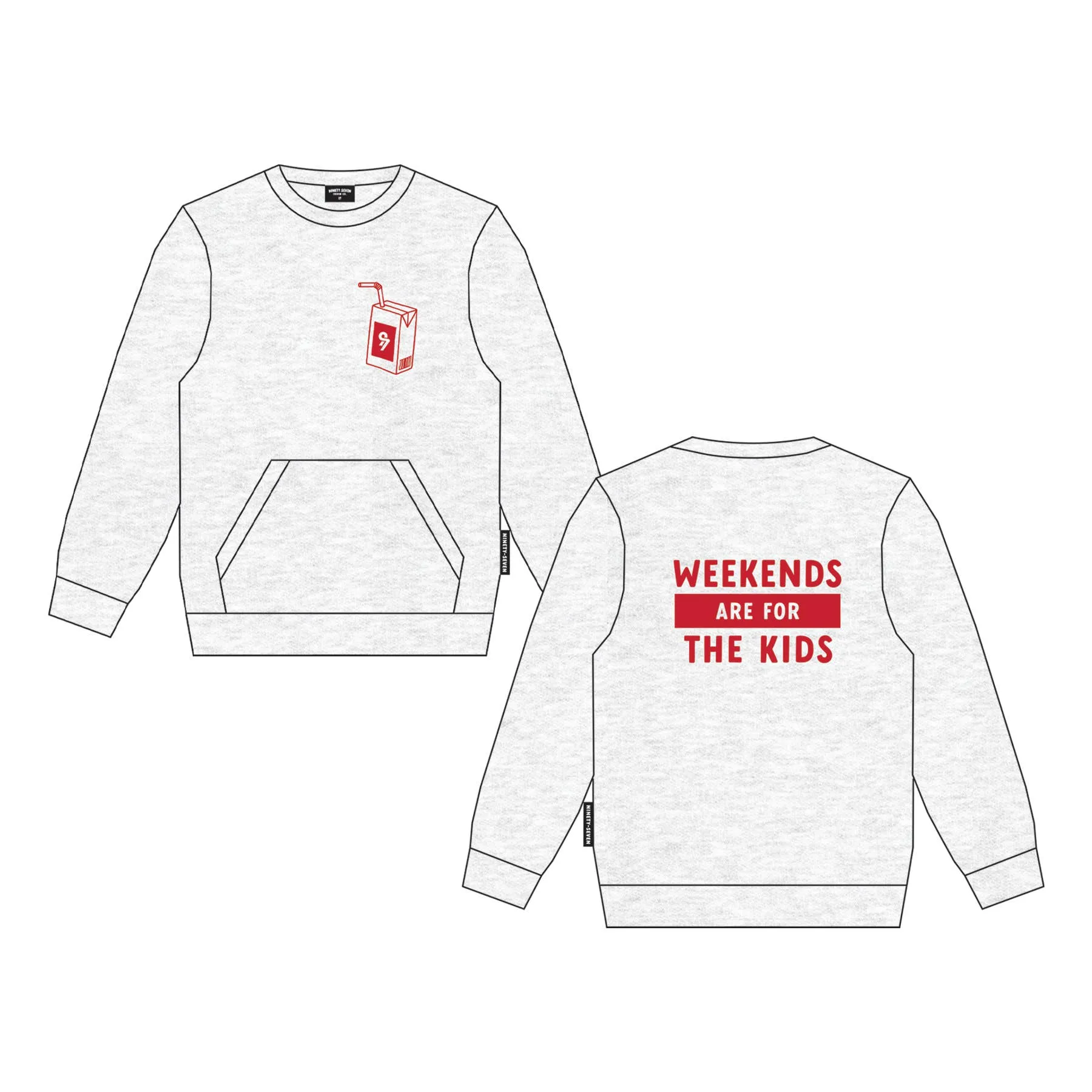 Weekends Are For The Kids, Fall Crewneck, Toddler Sweatshirt