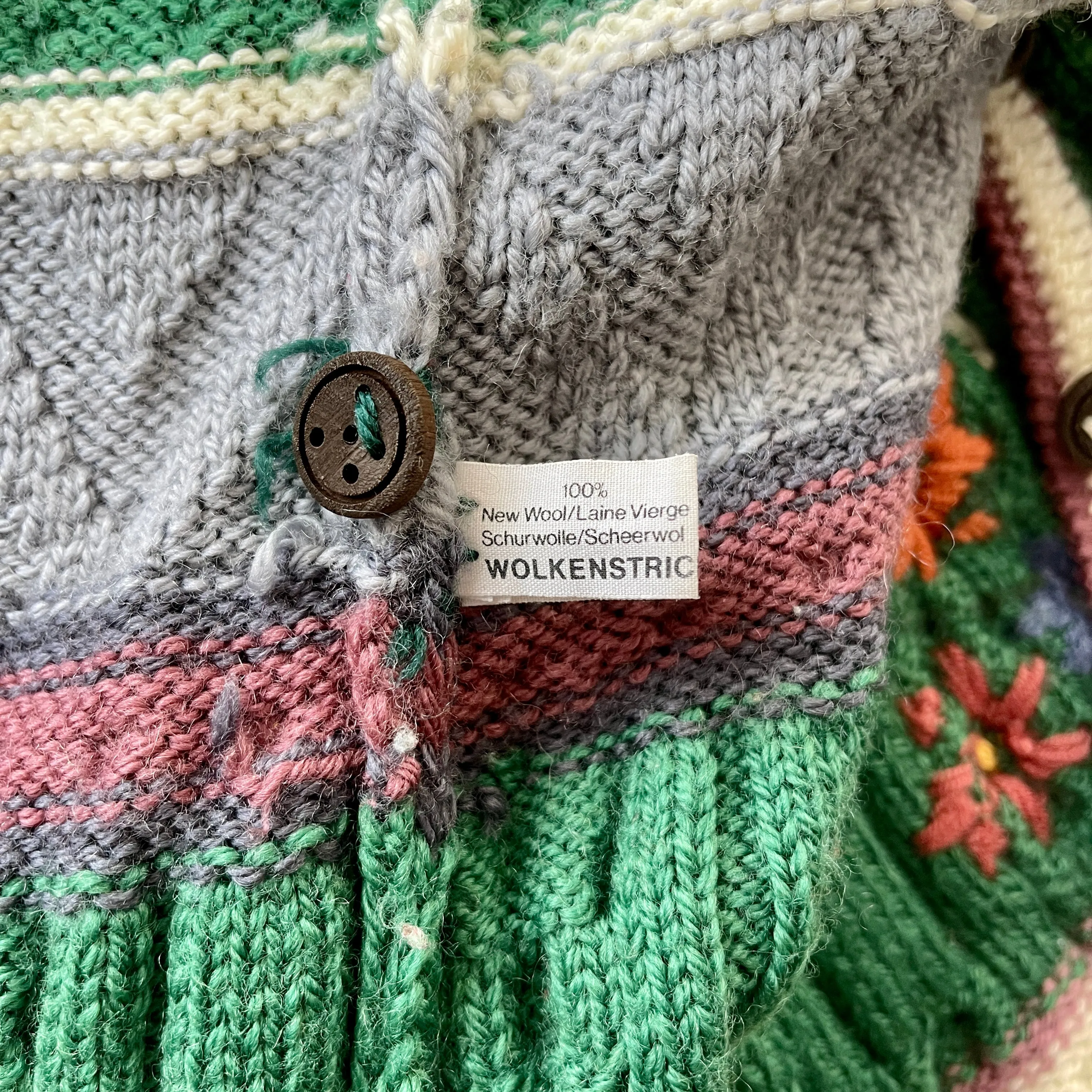 WOLKENSTRICKER Handwoven Embroided  Cardigan