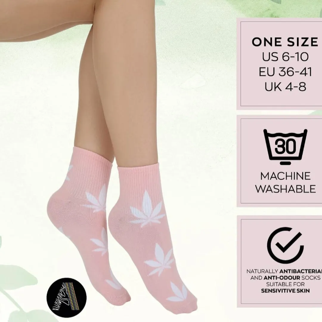 (Women) Adabella Above Ankle Premium Bamboo Socks/5 Pack/Soft/Comfortable/Thin/Seamless/Moisture Wicking/Breathable/5 Pack/Size 6-10