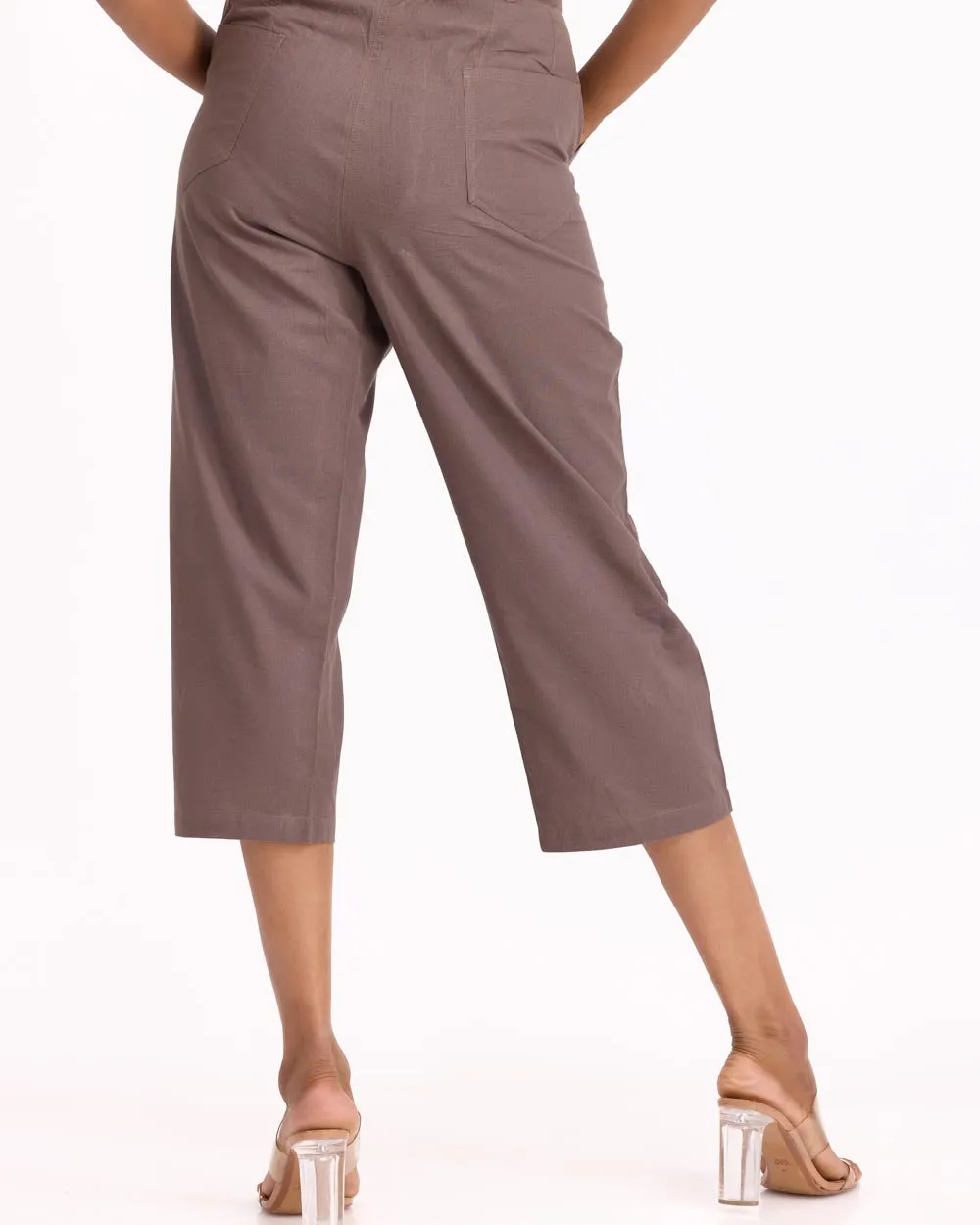 Women Culottes Pants - Mocha