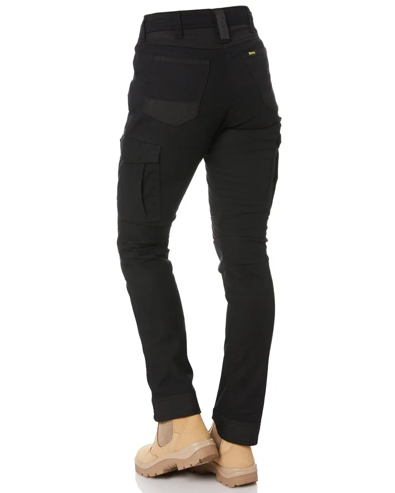 Womens Flex and Move Cargo Pants - Black