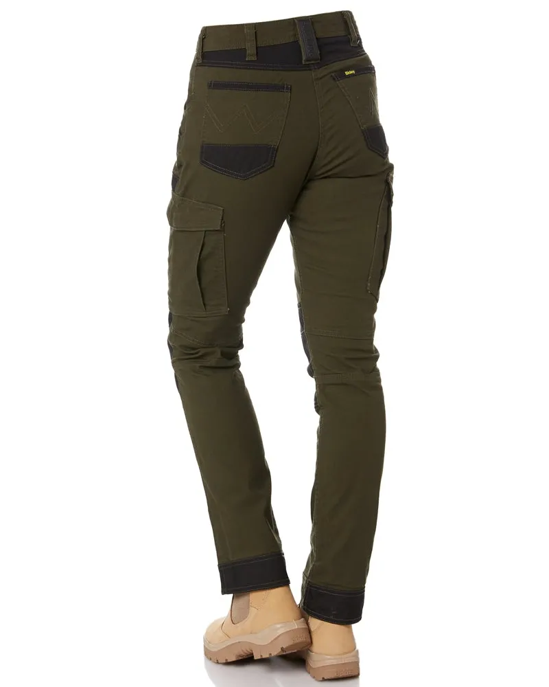 Womens Flex and Move Cargo Pants - Olive