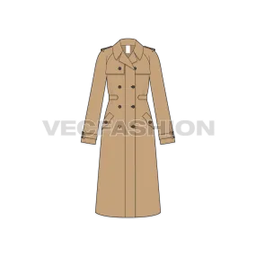 Women's Khaki Trench Coat