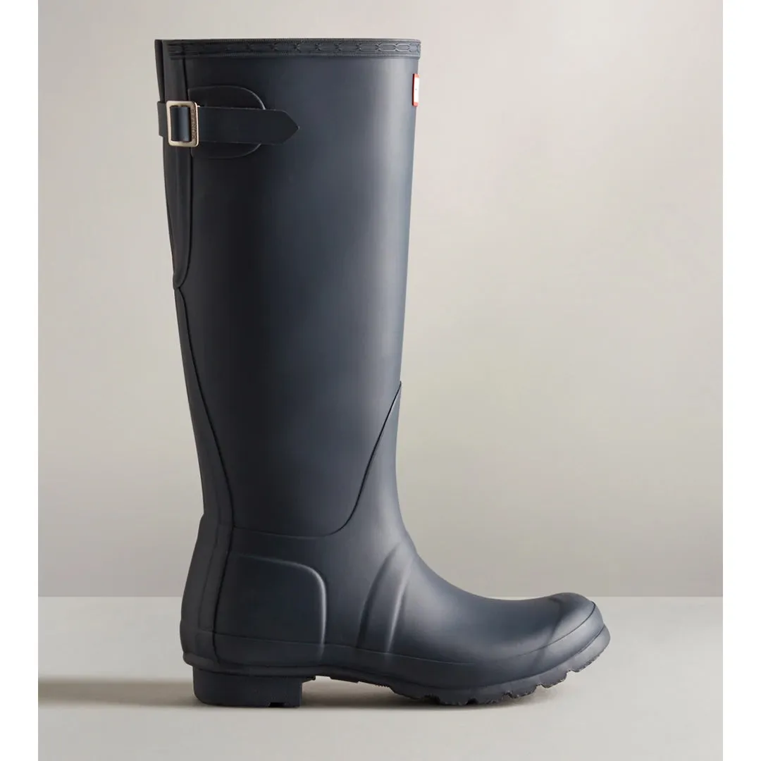 Women's Original Tall Back Adjustable Wellington Boots - Navy by Hunter