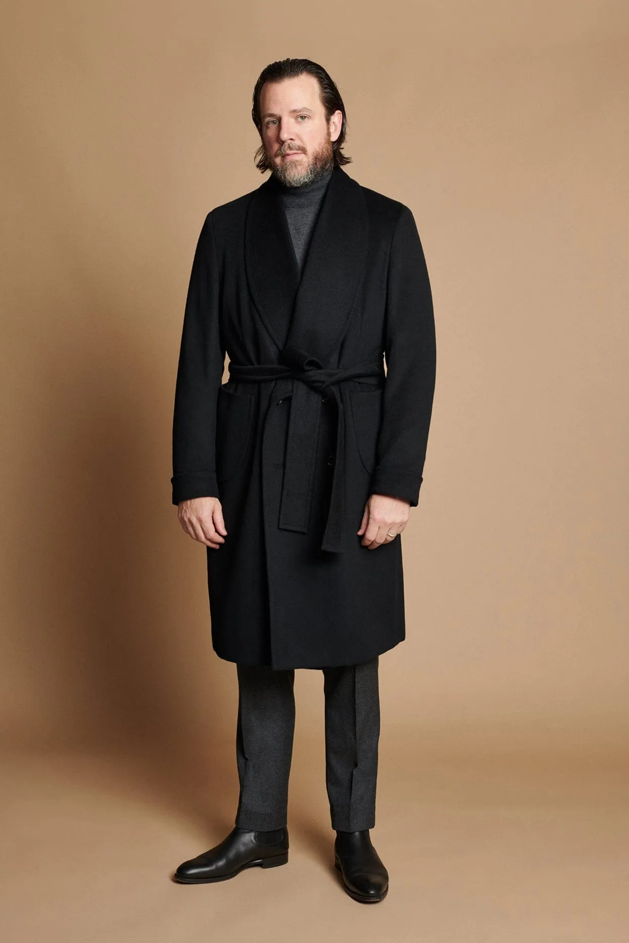 Wool Smoking Coat